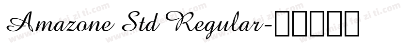 Amazone Std Regular字体转换